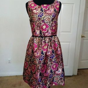 Xhiliration Metallic Cocktail Dress